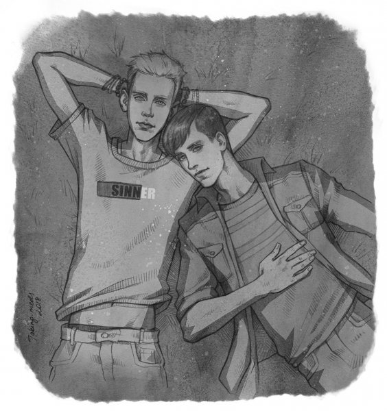 Антон Шастун и Арсений Попов арт