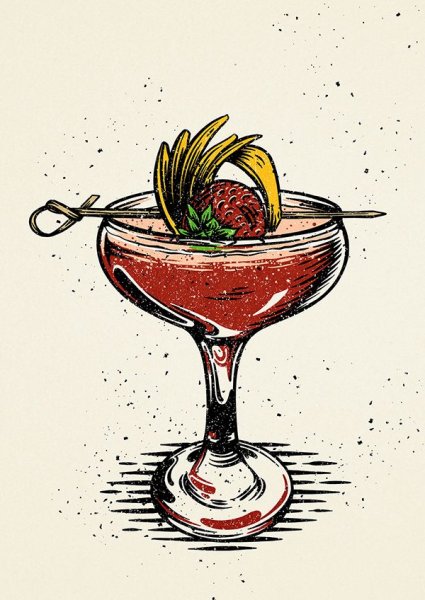 Коктейли скетчи для баров