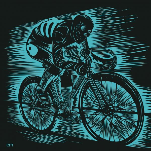 Зарисовки велосипедистов