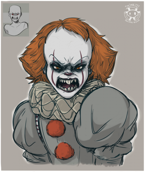 Клоун ПЕННИВАЙЗ 2017 арт страшный