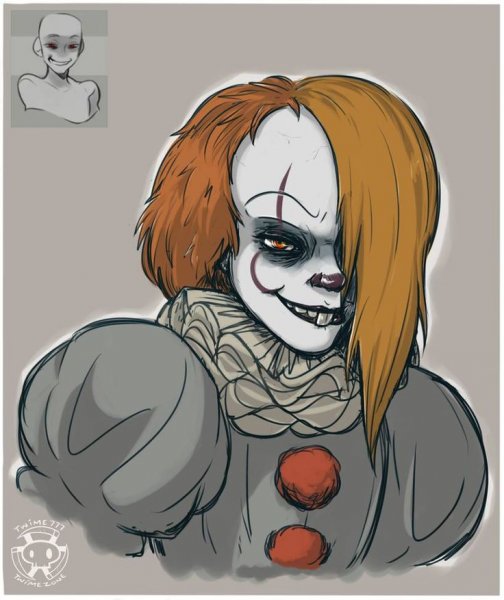 Оно 2 клоун ПЕННИВАЙЗ рисунок