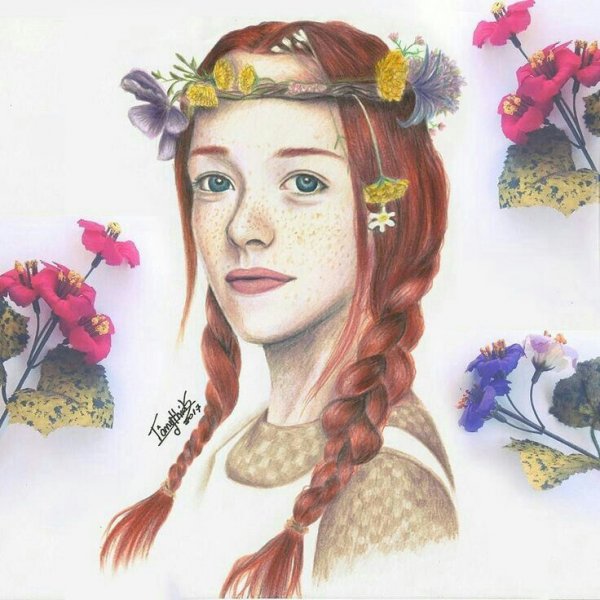 Энн Ширли акварелью