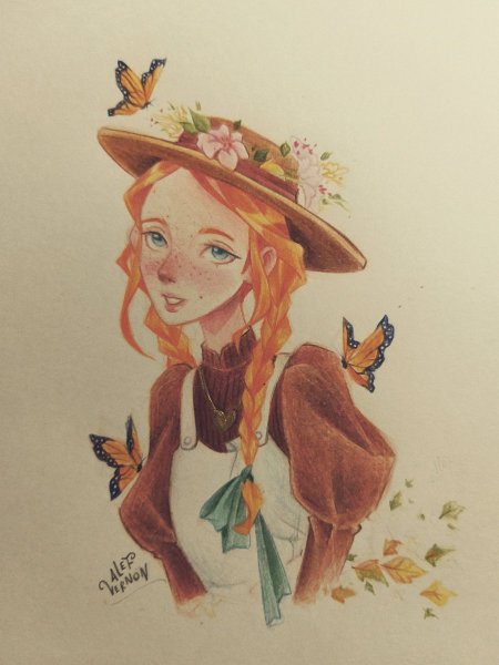 Энн Ширли Катберт рисунок