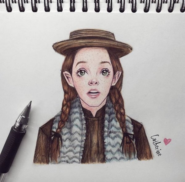 Энн Ширли рисунок