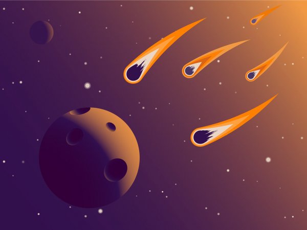 Метеор фон 3д вектор