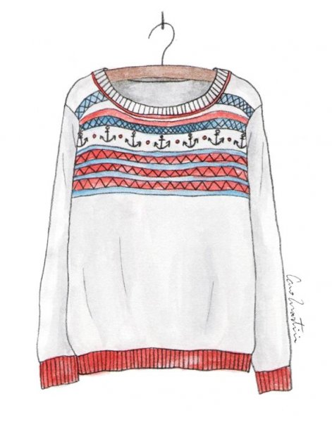 Свитер для рисования