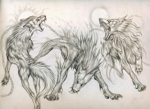 Дети Фенрира хати и Сколль