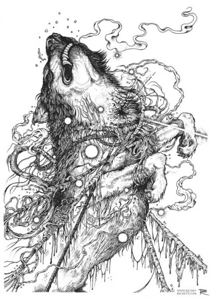 Фенрир мифология рисунок