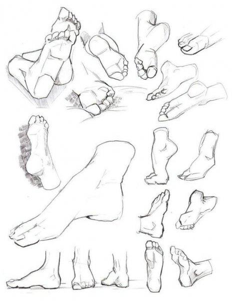 Пятки карандашом