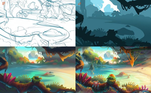 Арт туториал пейзаж