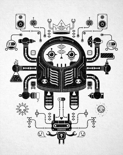 Иллюстрации Техно