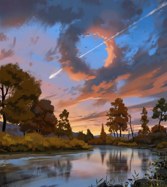 Пейзаж в диджитале