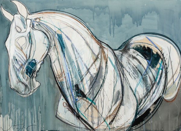 Вороные лошади картины