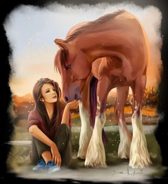 Красивая лошадь портрет