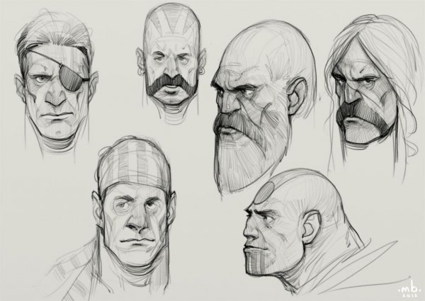 Скетчи персонажей