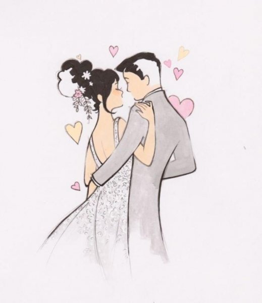 Свадьба акварель