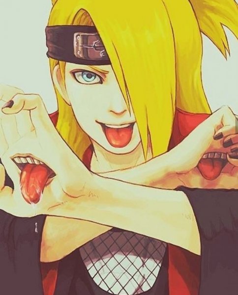 Аниме Наруто персонажи Дейдара