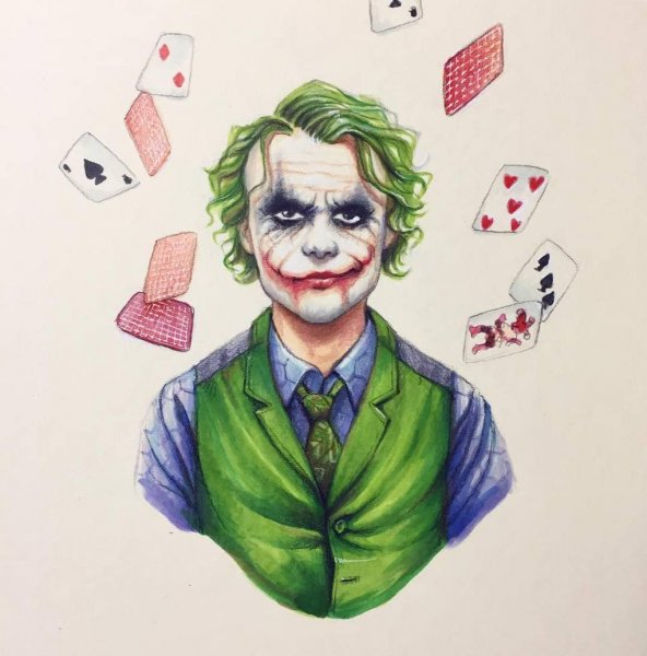 Джокер Heath Ledger Art