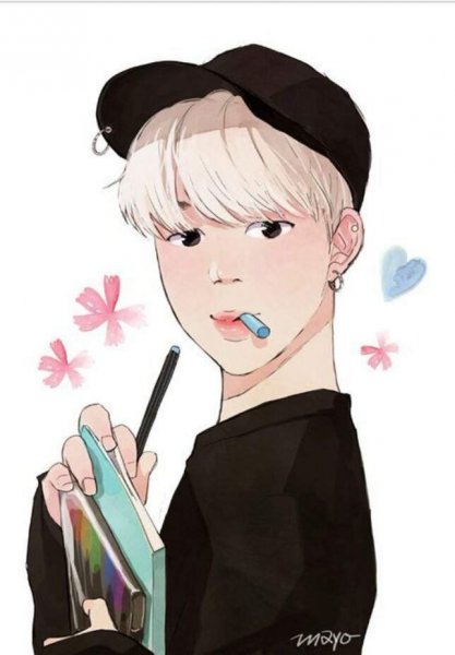 Чимин из BTS рисунок