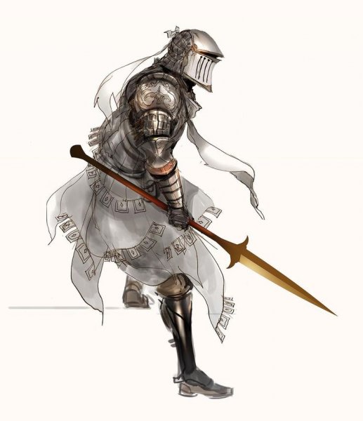 Тату рыцарь Dark Souls