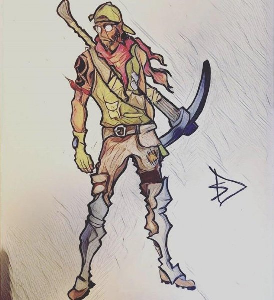 Джоунси ФОРТНАЙТ скетч