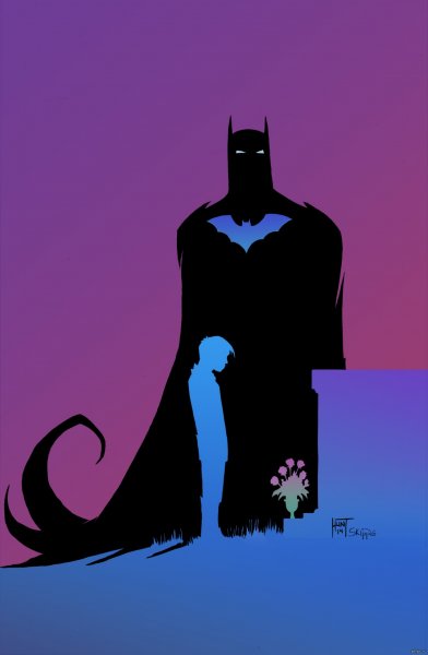 Бэтмен красками
