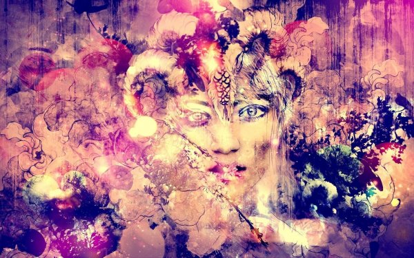 Необычный фон для портрета