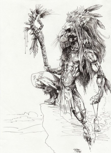 Одежда шамана референс