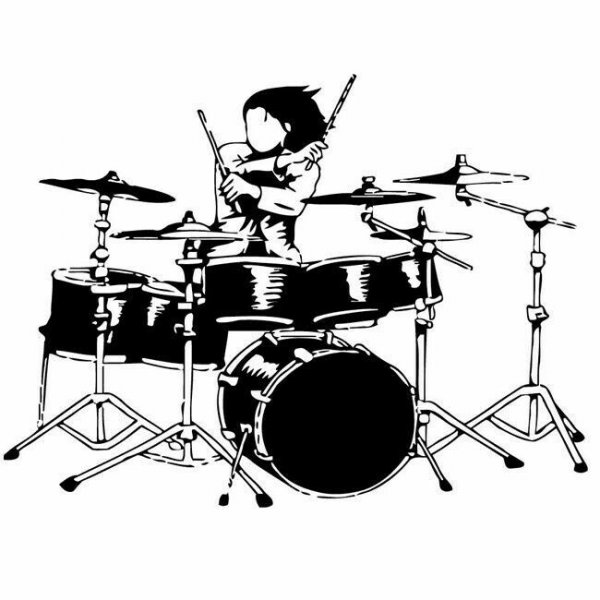 Рок барабанщик арт