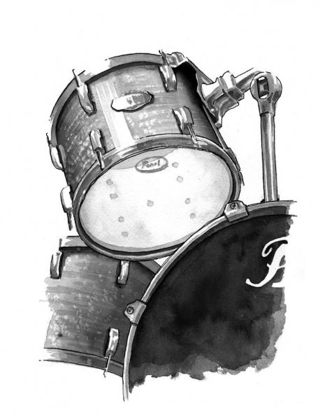 Тату барабаны