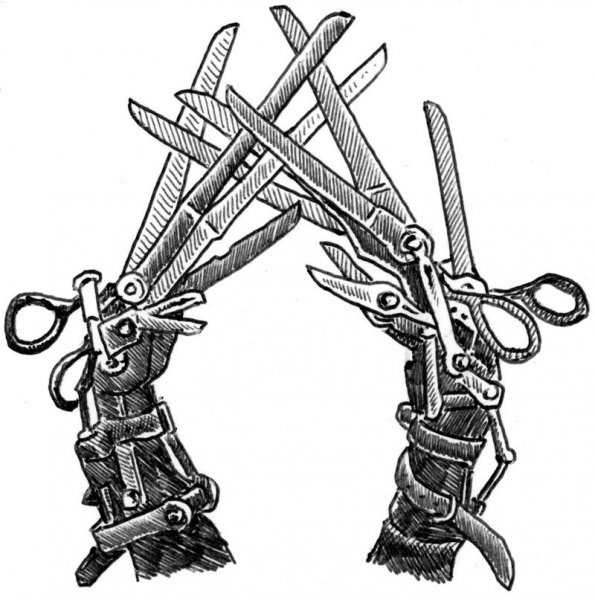Ножницы рисунок тату эскиз