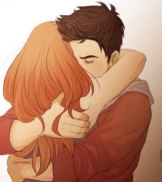 Стайлз и Лидия обнимаются