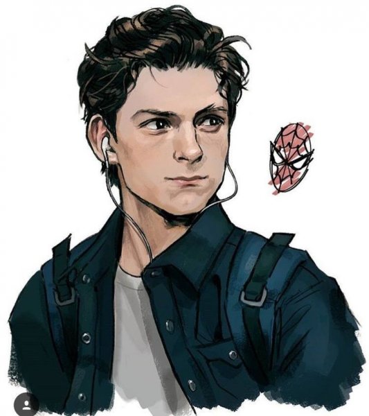 Том Холланд человек паук арт