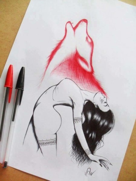 Рисунки ручкой для срисовки