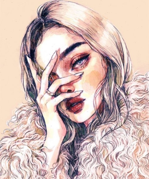 Рисунки девушек