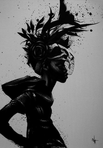 Современные картины черно белые