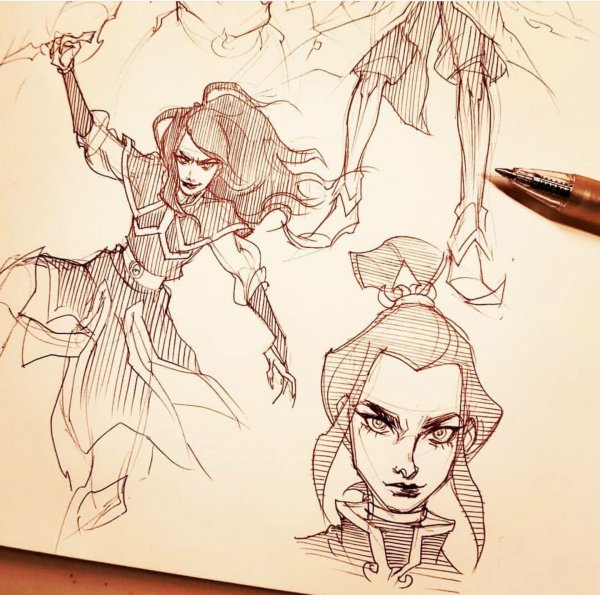 Скетчи персонажей