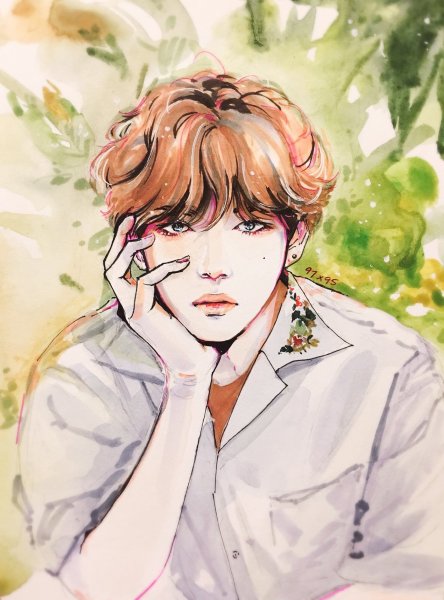 БТС Ким Тэхен аниме