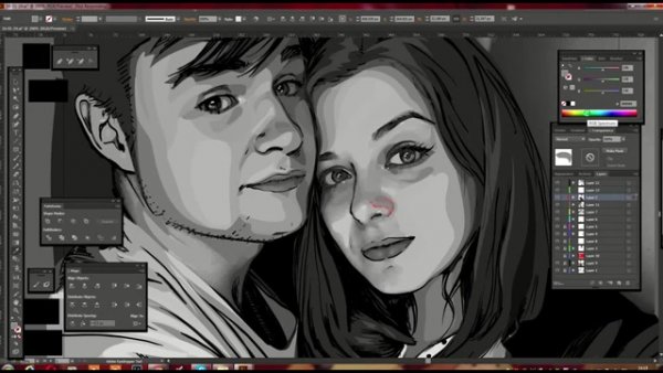 Портрет в графическом редакторе