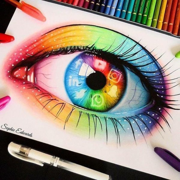 Разноцветные идеи для рисования