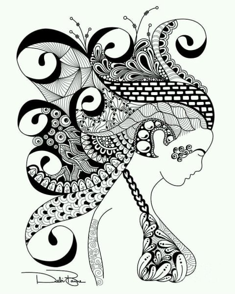 Современные узоры карандашом