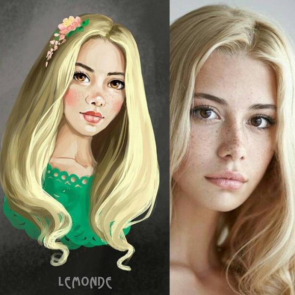 Мультяшный стиль портрета