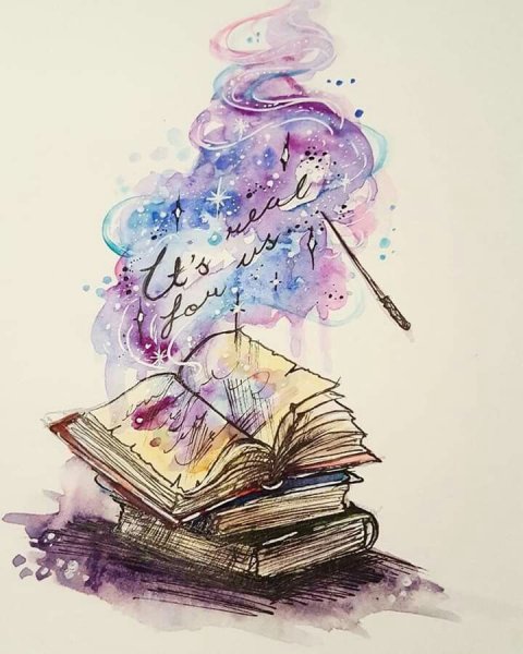 Книги акварель