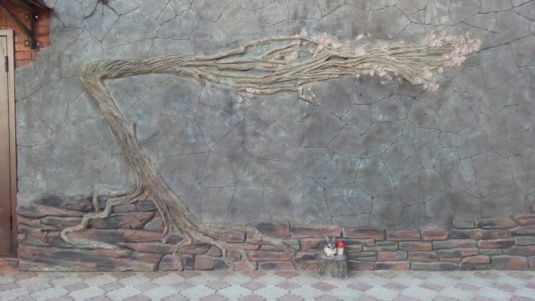 Пень из цемента