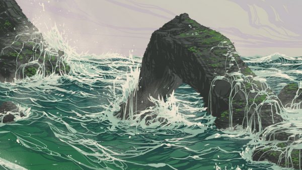 Холодное море арт