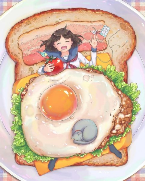 Вкусная еда аниме