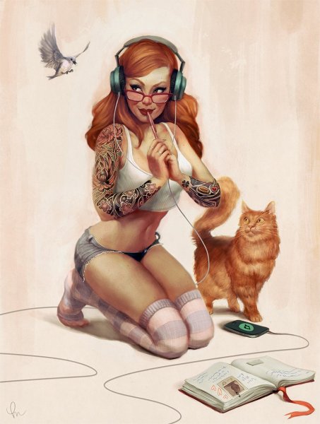 Красивые мультяшные девочки