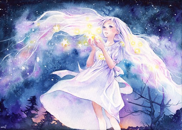 Девочка со звездой в руках