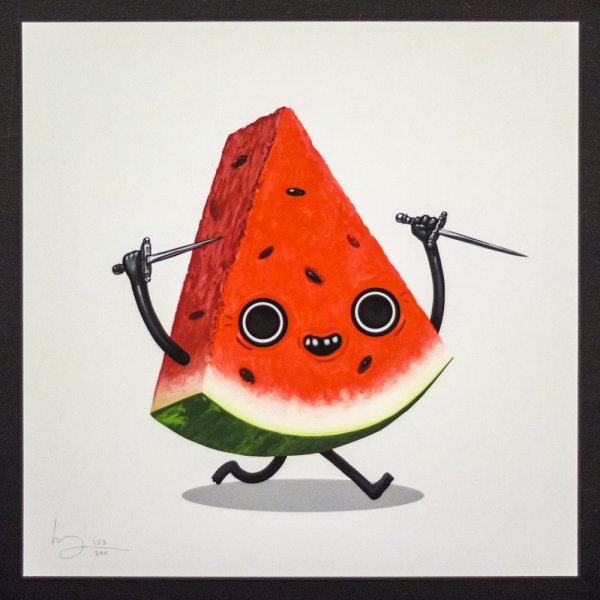 Арбуз с глазками