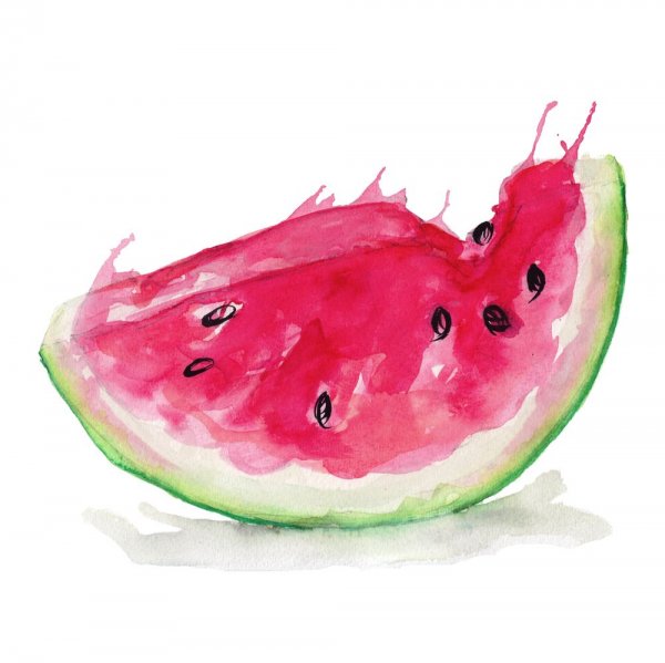 Акварельный Арбуз